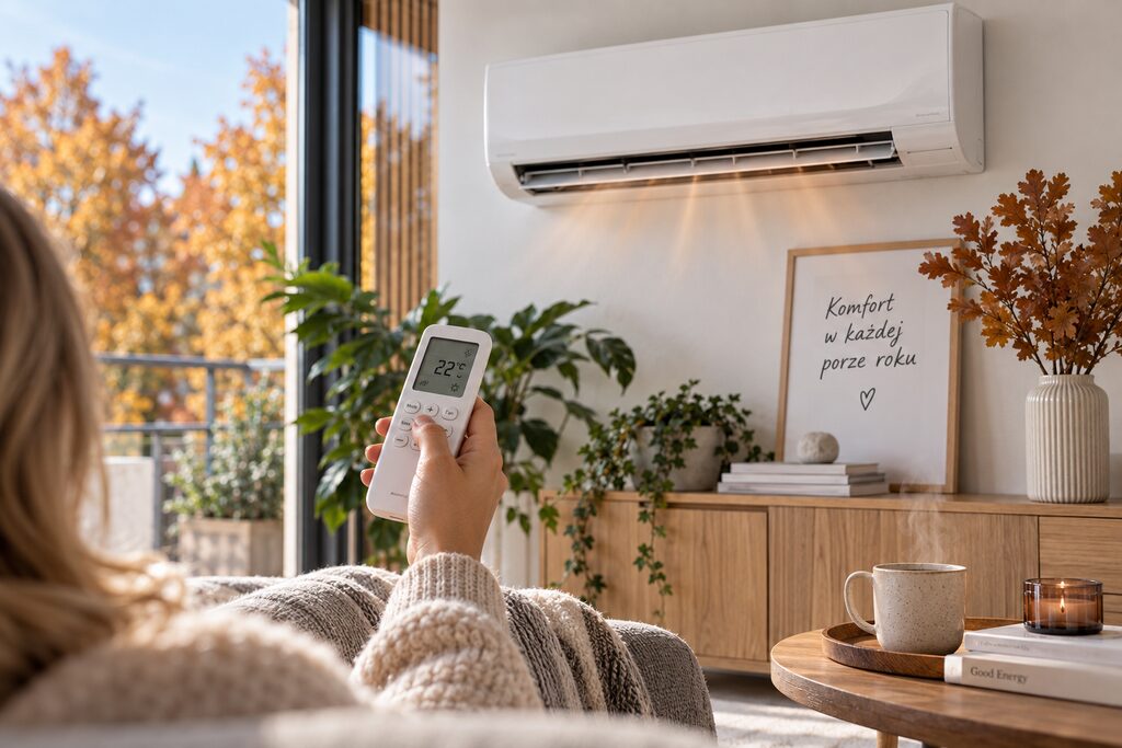 klimatyzacja po lecie a funkcja grzania
